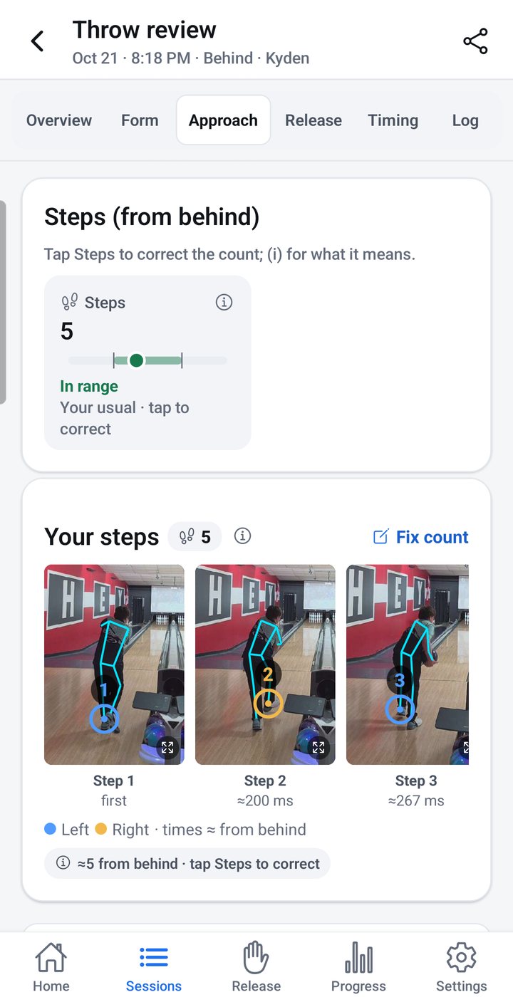 PinForm steps: five steps found on the approach